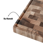 Endgrain Ceviz Kesme ve Servis Tahtası – El Yapımı | Gastronomi Profesyonelleri İçin Özel Tasarım