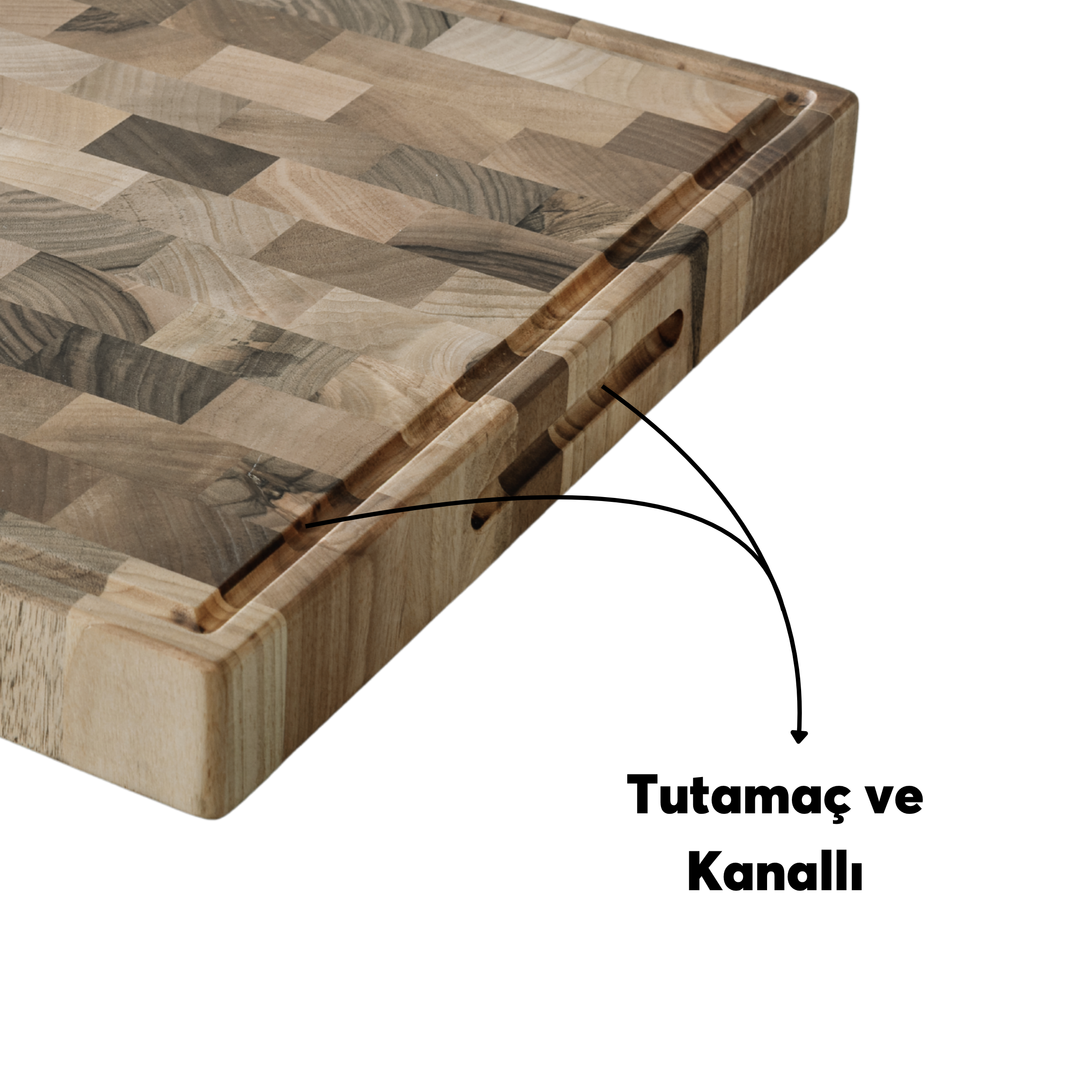 Endgrain Ceviz Kesme ve Servis Tahtası – El Yapımı | Gastronomi Profesyonelleri İçin Özel Tasarım