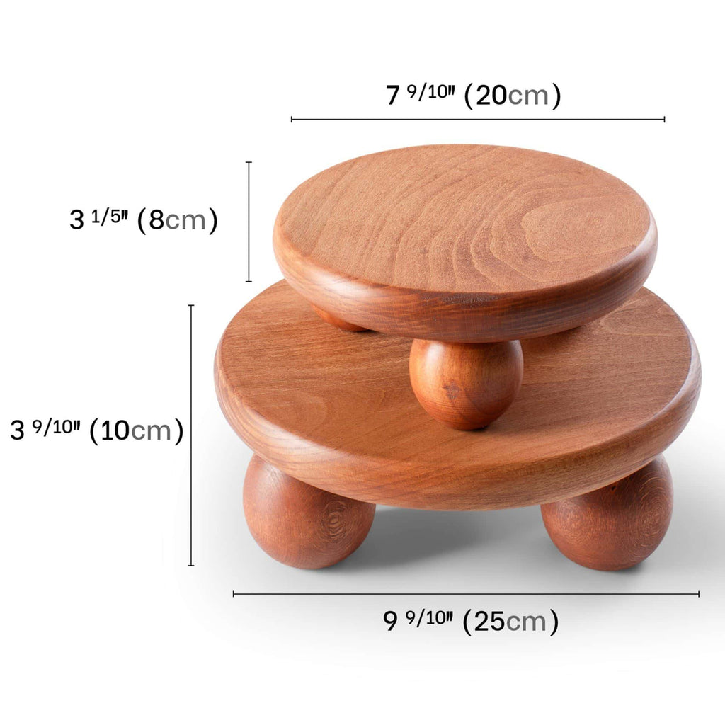 El Yapımı Ahşap Sunum Standı - Yüksek Kaliteli Dekoratif Ve Fonksiyonel Stand Küçük Boy 20cm