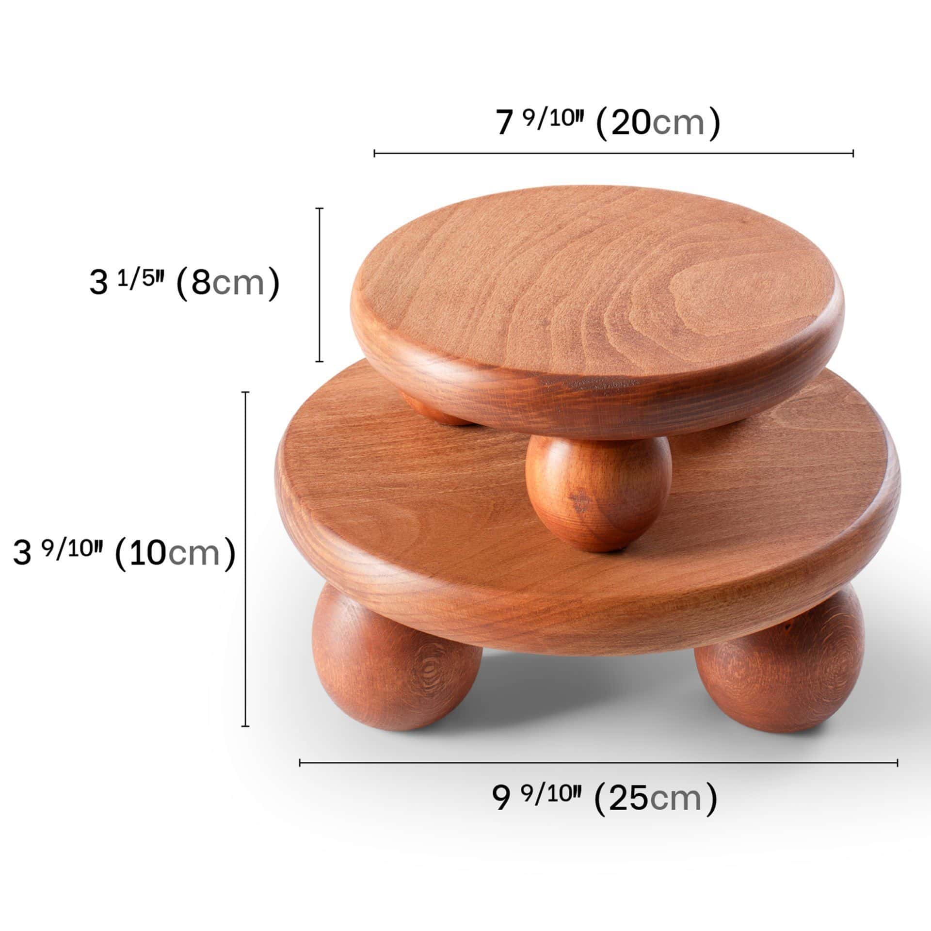 El Yapımı Ahşap Sunum Standı - Yüksek Kaliteli Dekoratif Ve Fonksiyonel Stand Büyük boy 25cm