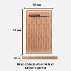 End Grain Meşe Kesme ve Servis Tahtası – El Yapımı | Zamansız Zarafet ve Üstün Dayanıklılık
