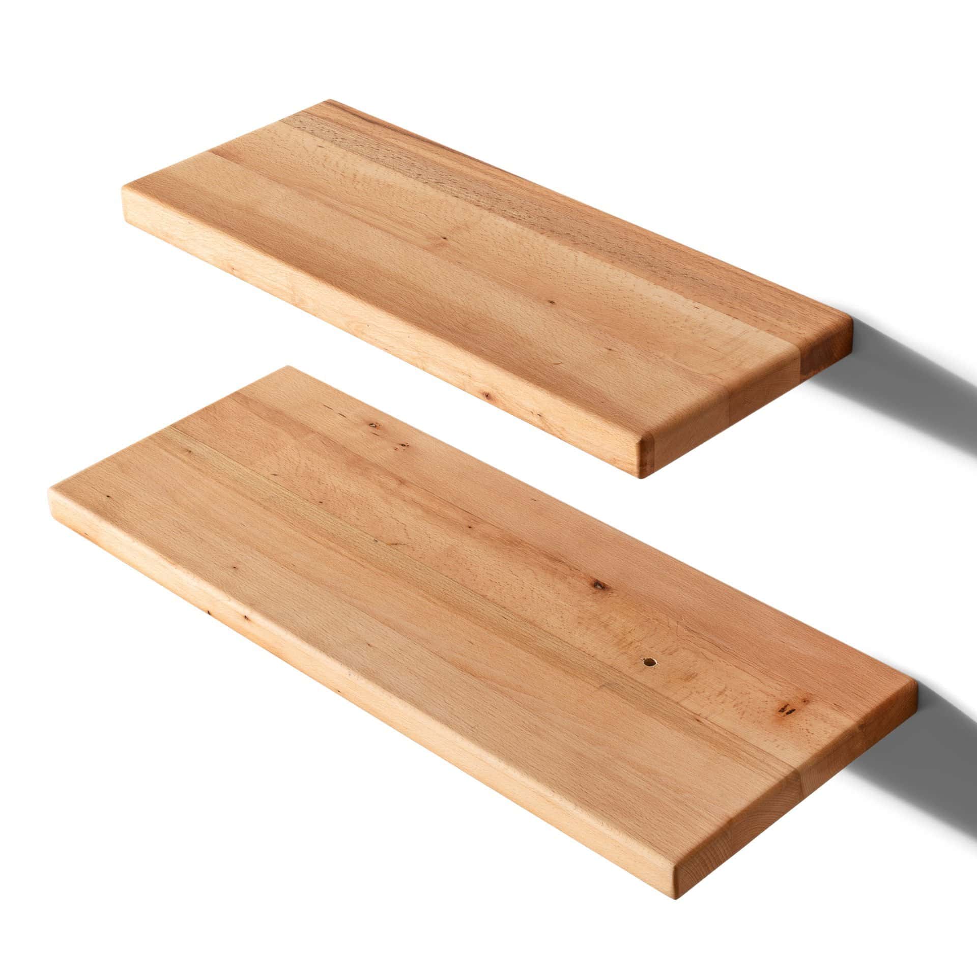 Ahşap Dekoratif Tasarım Duvar Raf Düzenleyici 50x20 cm Açık Kahve-Küçük
