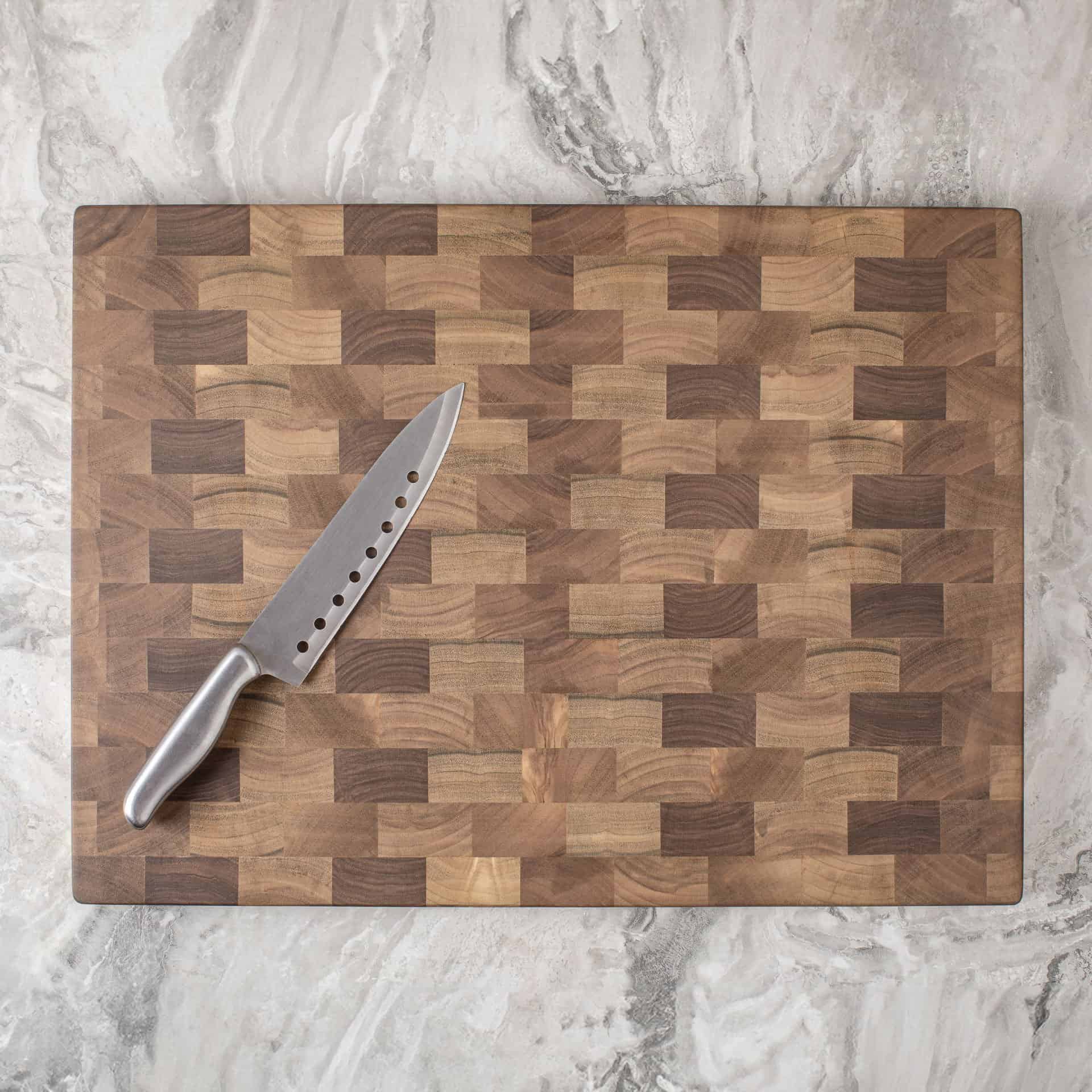 Endgrain Ceviz Kesme ve Servis Tahtası – El Yapımı | Gastronomi Profesyonelleri İçin Özel Tasarım