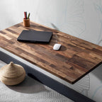 El Yapımı Doğal Ceviz-duvara Monte Katlanır Masa Mutfak Balkon Masası Laptop Çalışma Masası 50x90